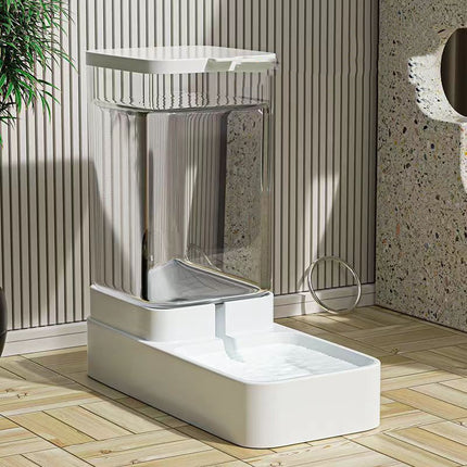 Cat & Dog Automatic Feeder with Water Dispenser – Large Capacity, Transparent Design