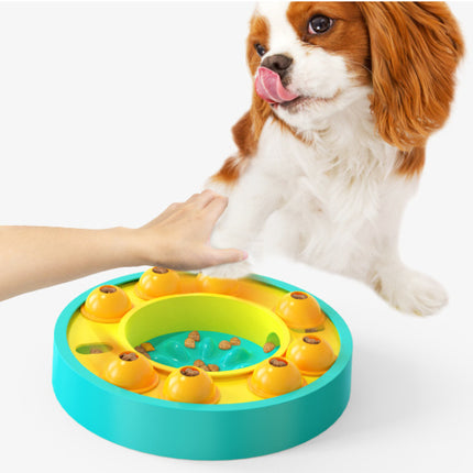 Dog IQ Puzzle Feeder Bowl – Interactive Slow Eating Toy | petpexi.com