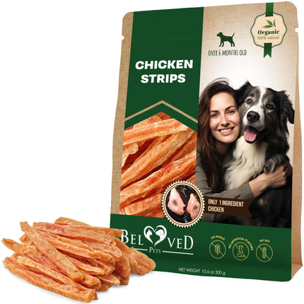 Beloved Pets Chicken Strips Dog Treats, Human-Grade, Grain-Free, 10.6 Oz-petpexi.com