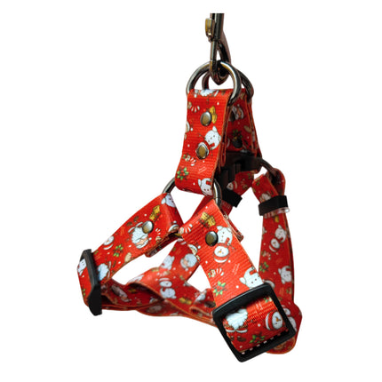 Christmas Dog Harness and Leash Set | Holiday Pet Collar Chest Strap – www.petpexi.com