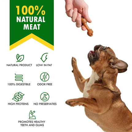 Peanut Butter Bones with Cranberry – Rawhide-Free, Healthy Chews for Dogs | Free Shipping to U.S. | PetPexi