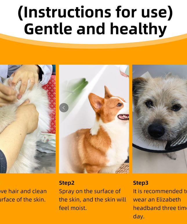 Pet Skin Care Spray for Dogs & Cats – Effective Moss & Hair Loss Treatment | Petpexi
