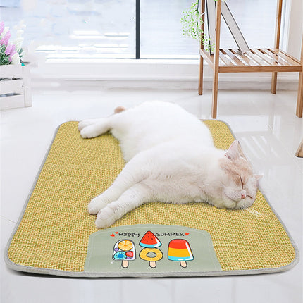 Cooling Rattan Pet Bed – Summer Ice Mat for Dogs & Cats | Petpexi USA
