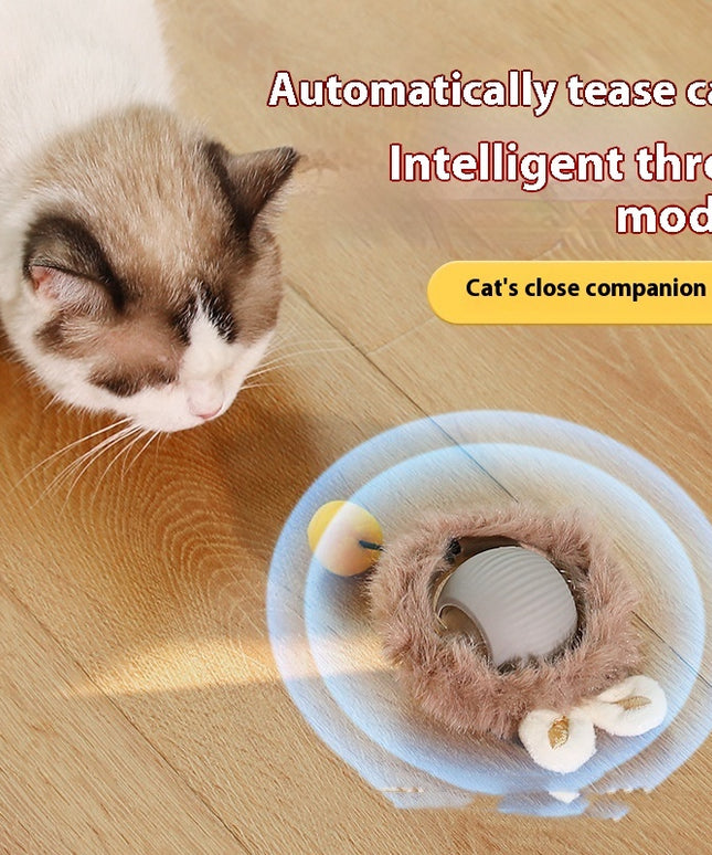 Cat Toy Self-Hi Funny Rolling Ball – Plush Silicone Play Toy for Cats | Petpexi