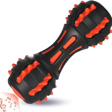 Dog Squeaky Toys For Aggressive Chewers | Durable Rubber Dumbbell Chew Toys – www.petpexi.com