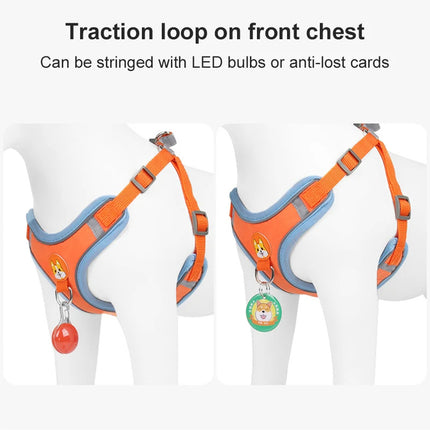 New Dog Leash and Harness Set | Adjustable Puppy Cat Harness Vest | Reflective No Pull Dog Harness | petpexi.com