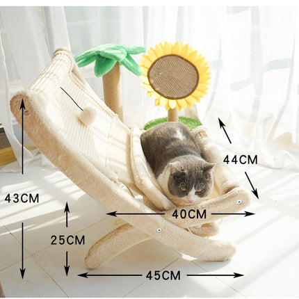 Pet Cat Sofa Bed Sunbathing Chair – Cozy Reclining Cat Lounger | PetPexi