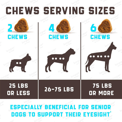 Premium Eye Care Chews for Dogs – Tear Stain & Vision Support Supplement for Dogs