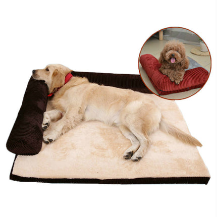 Corduroy Pet Sofa - Luxury Dog Bed for Ultimate Comfort | PetPexi