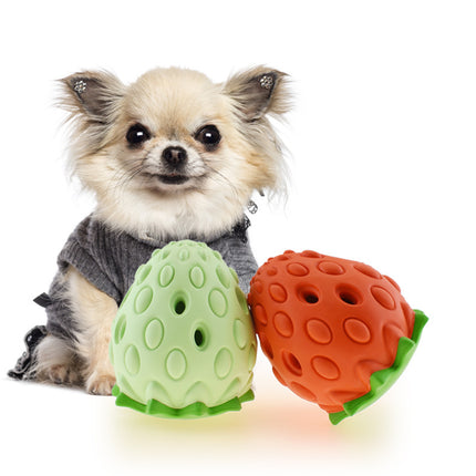 Chew Resistant Strawberry Leak Food Ball for Dogs & Cats - Free Shipping USA | Petpexi