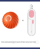 Orange Ball Pink Scissors