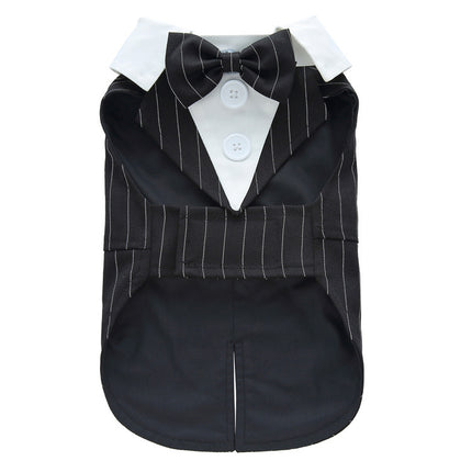 Elegant Dog Tuxedo Dress – Formal Pet Outfit for Small Dogs | Petpexi