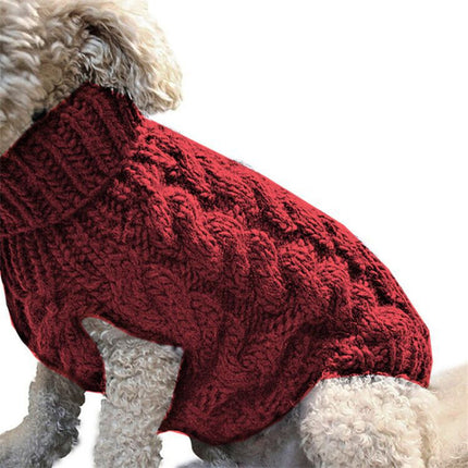 PetPexi Winter Warm Acrylic Dog Sweater - Cozy Pet Clothing for Small to Large Dogs