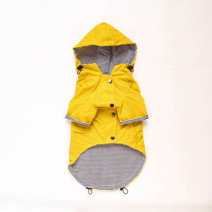 Classic British Style Dog Raincoat – Waterproof Twill Jacket with Breathable Lining | Petpexi