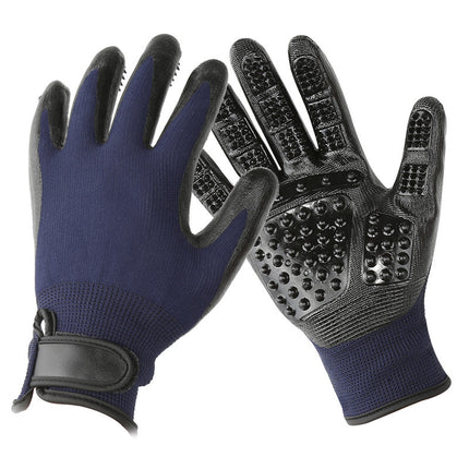 Pet Hair Grooming Glove for Cats, Dogs & Horses – Soft Rubber Shedding, Bathing & Massage Brush | Petpexi
