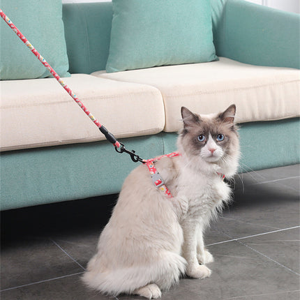 Cat I-Shaped Chest Harness – Adjustable Cotton Strap for Cats | Petpexi