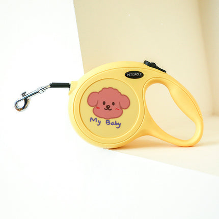 Cartoon Tractable Dog Leash 5m - Retractable Pet Leash for All Dogs - petpexi.com