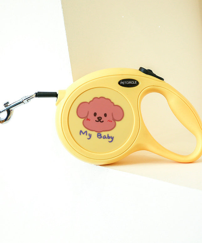 Cartoon Tractable Dog Leash 5m - Retractable Pet Leash for All Dogs - petpexi.com