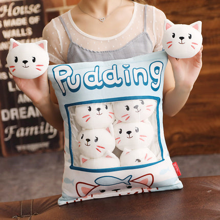 Plush Pillow Toy – Cute Pig, Cat & Dog Plush Cushion | petpexi.com