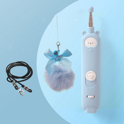 Cat Toy Laser Tease Stick with Feather Bell – Interactive Cat Wand | Petpexi