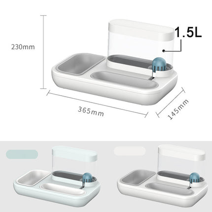 Automatic Cat Feeder & Water Dispenser – 1.5L Dual Bowl | Petpexi