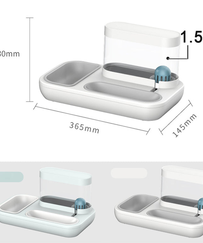 Automatic Cat Feeder & Water Dispenser – 1.5L Dual Bowl | Petpexi