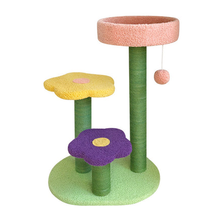 Cat Tower – Wear-Resistant Sisal Climbing Tree with Scratch Board | Petpexi