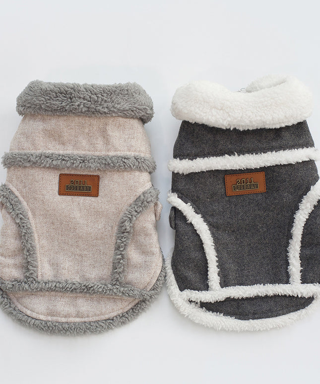 French Bulldog Winter Jacket – Thick Velvet Dog Coat for Cold Weather | Petpexi