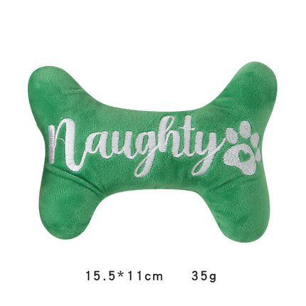 Christmas Dog Plush Sounding Toy – Santa Claus & Holiday Bones | www.petpexi.com