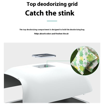 Litter Box Fully Enclosed Cat Toilet – Spacious & Odor-Free | www.petpexi.com