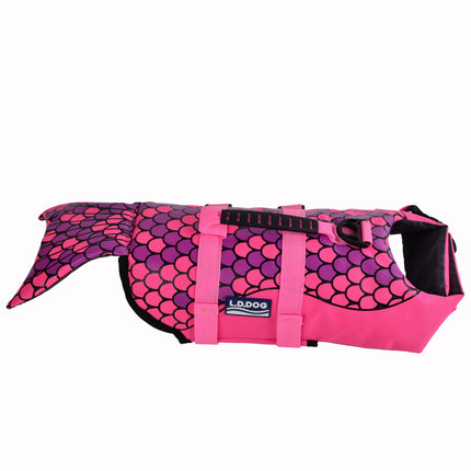Shark & Mermaid Dog Life Jacket – Stylish Pet Swim Safety Vest | Petpexi
