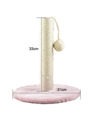 Cat scratching post pink