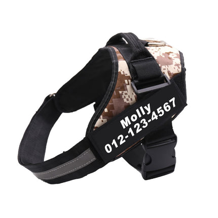 Personalized No Pull Reflective Dog Harness – Adjustable Breathable Vest for All Sizes | Petpexi