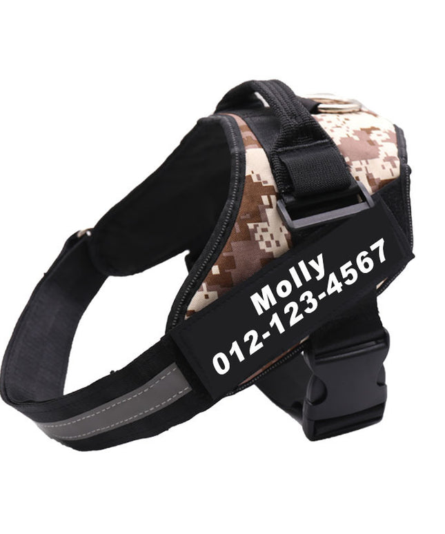 Personalized No Pull Reflective Dog Harness – Adjustable Breathable Vest for All Sizes | Petpexi