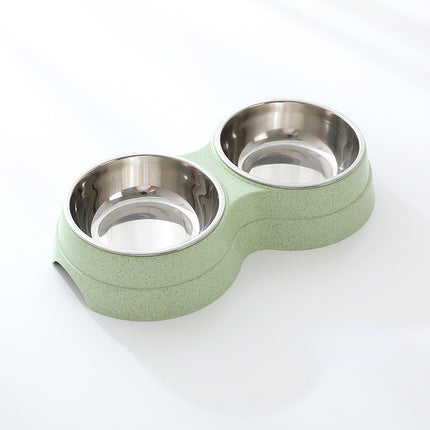 Double Pet Bowls – Stainless Steel Food & Water Feeder for Dogs & Cats | Petpexi