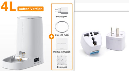 ROJECO 4L Automatic Pet Feeder – Cat & Small Dog Food Dispenser with WiFi/App Control | Fresh, Easy Cleaning | Fast Free Shipping USA – petpexi.com