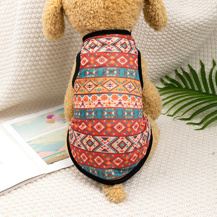 Ethnic Style Teddy Vest for Small Dogs – Cozy, Colorful & Cute | Petpexi