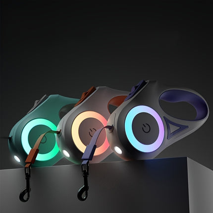 Retractable Dog Leash with LED Light – 3M & 5M, Durable, Tangle-Free, One-Hand Brake & Lock, for Small to Large Dogs & Cats – Fast & Free Shipping | PetPexi