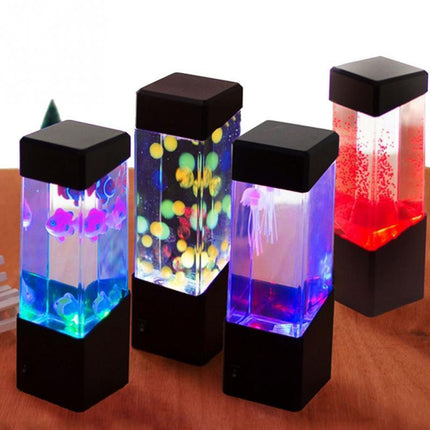 Colorful LED Jellyfish Night Light – Battery Powered Ambient Lamp | PetPexi