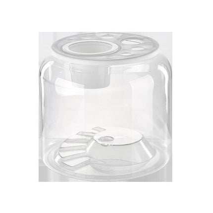 Transparent Plastic Ecological Desktop Landscaping Feeding Fish Tank – Large with Lid | PetPexi
