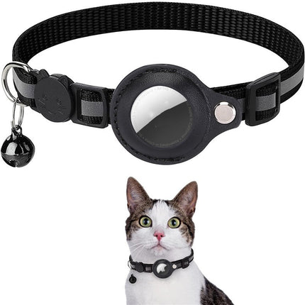 Pet Collar With Bell & Airtag Holder – Reflective Adjustable Collar | PetPexi