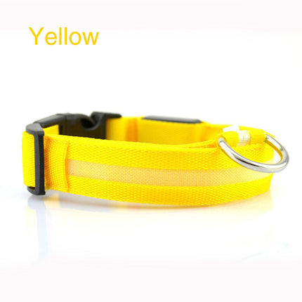 Safety LED Dog Collar with Tracker – Waterproof Light-Up Adjustable Collar | Petpexi