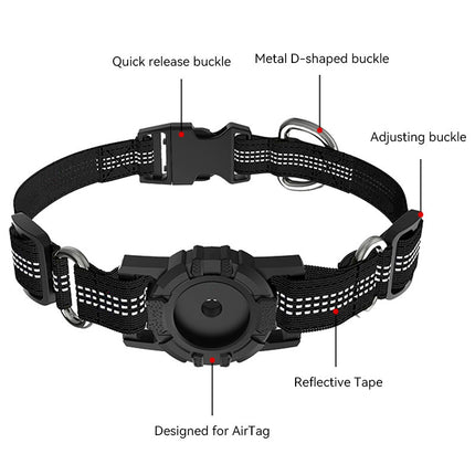 Positioning Anti-lost Pet Dog Collar – Durable Nylon GPS Tracker Compatible Collar