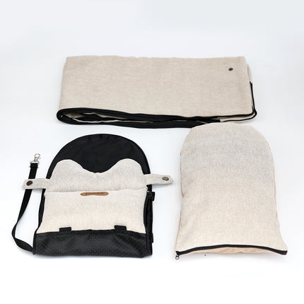 Car Central Dog Car Seat Bed – Portable Safety Carrier for Small Dogs & Cats