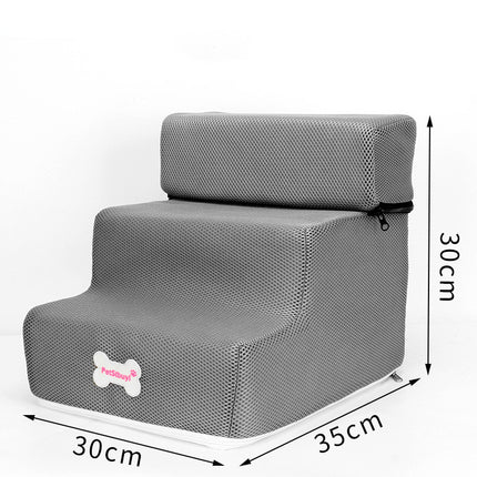 Dog Stairs Pet Climbing Ladder with Breathable Mesh & High-Resilience Sponge | Fast & Free US Shipping | www.petpexi.com