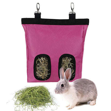 Rabbit Hay Feeder Bag for Guinea Pigs, Bunnies & Chinchillas – Durable Oxford Cloth – Free & Fast Shipping to the USA!
