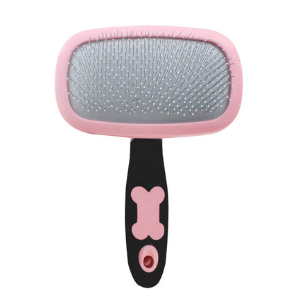Dog & Cat Grooming Brush – Shedding & Dematting Slicker with Rubber Handle | Petpexi