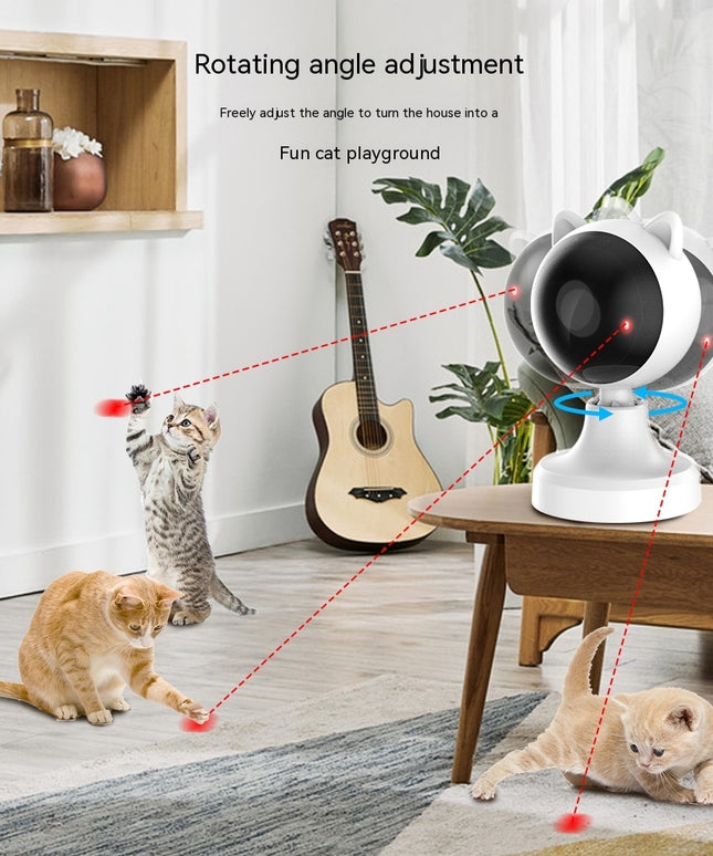 Smart Laser Cat Teaser Toy – USB Rechargeable Interactive Play | Petpexi