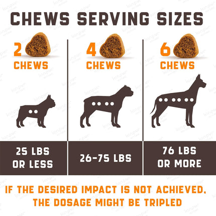 Natural Calming Chews For Dogs With Hemp Oil And Valerian Root | Fireworks & Thunderstorm Anxiety Relief | Duck Flavored | 180 Soft Chews