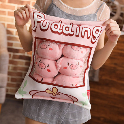 Plush Pillow Toy – Cute Pig, Cat & Dog Plush Cushion | petpexi.com